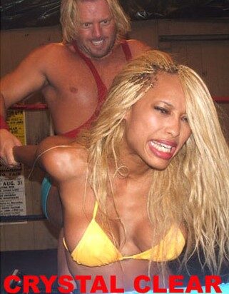 Female wrestler vs male